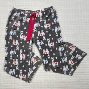 Bobbie Brooks Sleepwear Soft & Fuzzy Llama Pajama Pants
